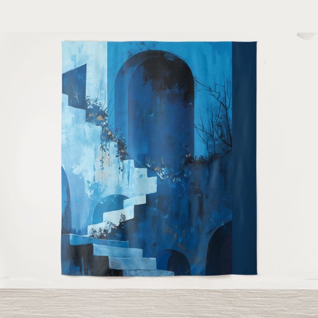 Tapete De Parede Lado direito da Festa Noturna Lua, (Frente)