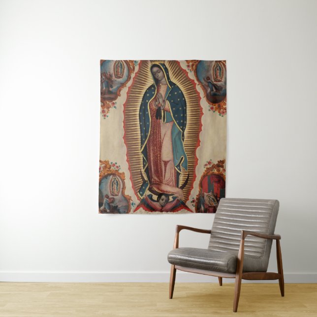 Tapete De Parede Lady de Guadalupe, 1780, por Sebastian Zalcedo (In Situ)