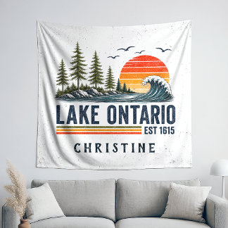 Tapete De Parede Lago Ontario Vintage Grandes Lagos Vida no Lago