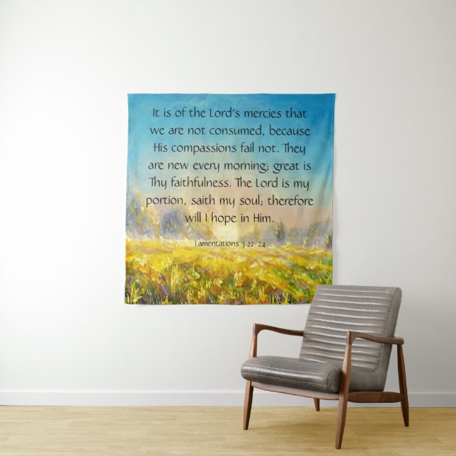 Tapete De Parede Lamentações 3:22-24 (In Situ)