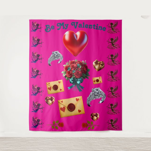 Tapete De Parede Large Valentine Tapestry (Frente)