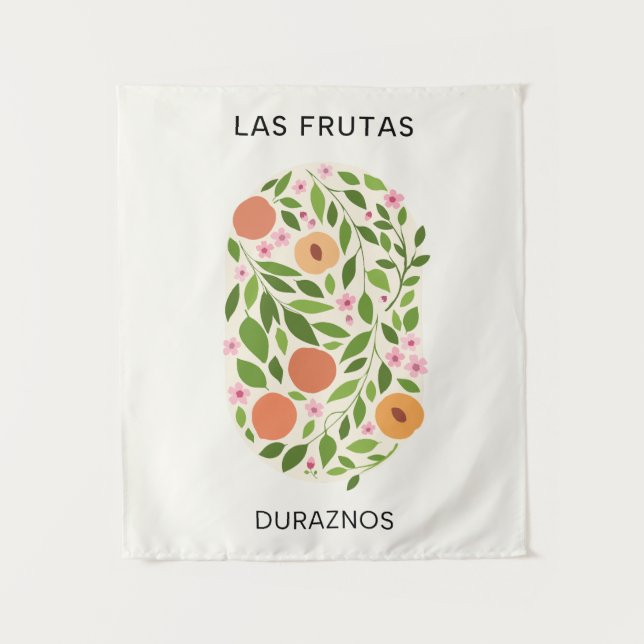 Tapete De Parede Las Frutas: Duraznos - Mercado de Pêssegos (Frente)
