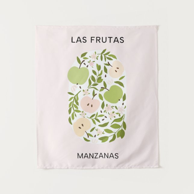 Tapete De Parede Las Frutas: Manzanas - Mercado da Apple (Frente)