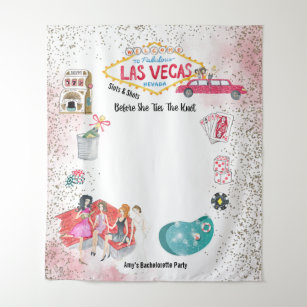 Tapete De Parede Las Vegas Bachelorette Weekend Watercolor