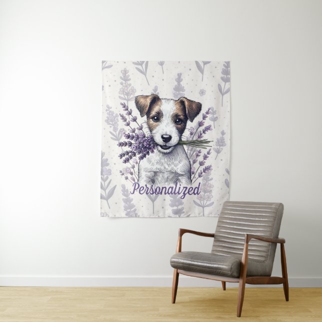 Tapete De Parede Lavanda Terrier Love (In Situ)