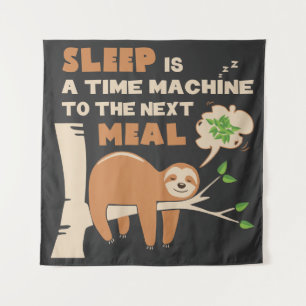 Tapete De Parede Lazybone Sloth que adora comer e deliciosa comida