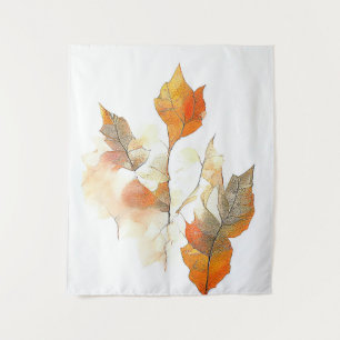 Tapete De Parede Leaf Autumn Season Nature Watercolor Art Pintura