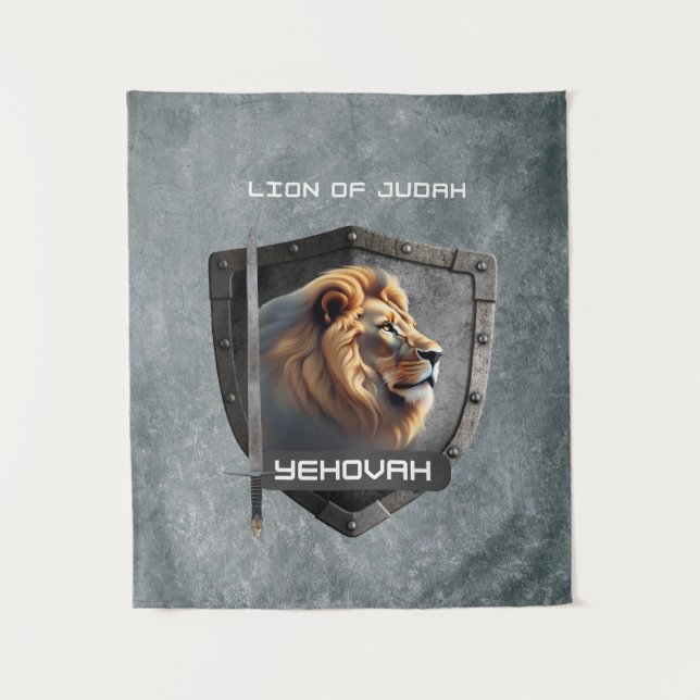 Tapete De Parede Leão De Judah Yehovah (Frente)