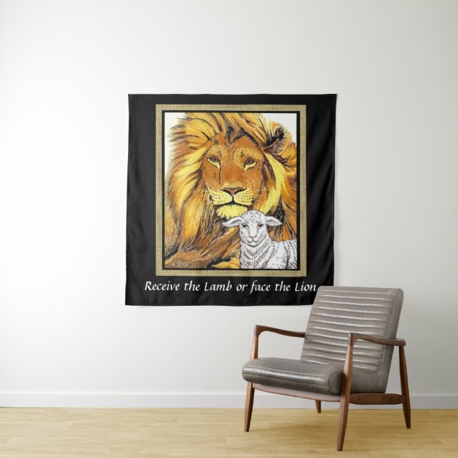 Tapete De Parede Leão e Lamb (In Situ)