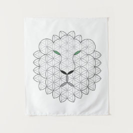 Tapete De Parede Leão Sagrado, B01/BW.