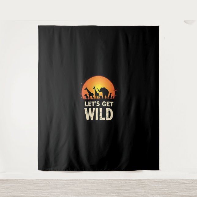 Tapete De Parede Legal Safari Design para Homens Crianças Safari An (Frente)