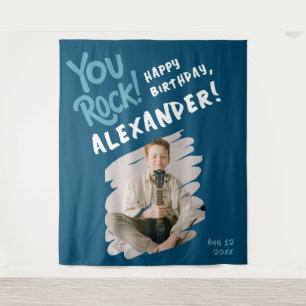 Tapete De Parede Legal Você Rock Happy Bday Blue Brussel Foto