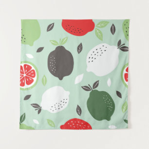 Tapete De Parede Lemons Citrus Fruta Vintage Wallpaper