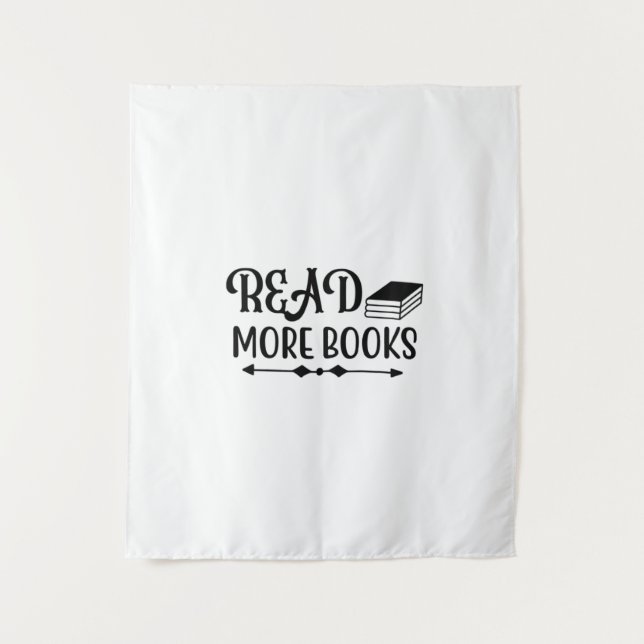 Tapete De Parede Lendo arte Ler mais livros (Frente)