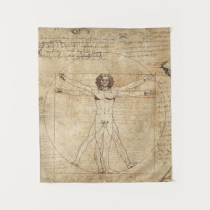 Tapete De Parede Leonardo Da Vinci O Homem Vitruviano