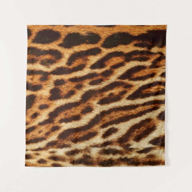 Tapete De Parede Leopard fur textures. Animal print (Frente)
