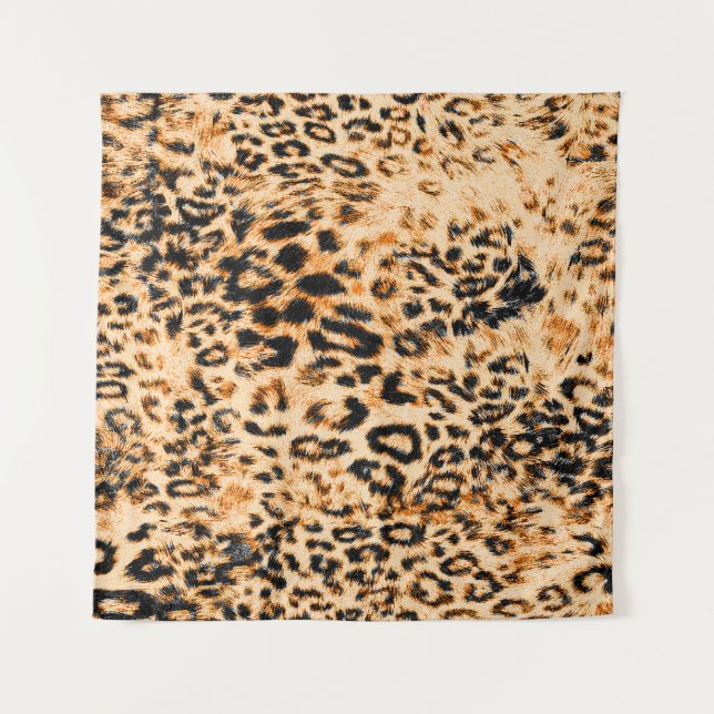 Tapete De Parede Leopard skin texture, leopard pattern (Frente)