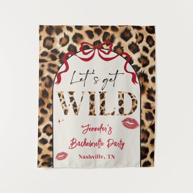 Tapete De Parede Leopard Wildly in Love Bachelorette Weekend (Frente)