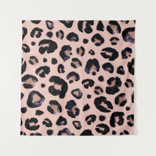 Tapete De Parede Leopardo Neve, Textura Desenhada À Mão.