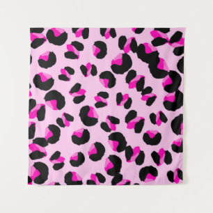 Tapete De Parede Leopardo rosa. Padrão de pele animal. Leopardo. Pa