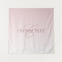 Letra Elegante e Monograma | Rosa Ombre