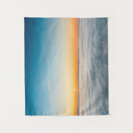 Tapete De Parede Levantamento solar mágico acima das nuvens