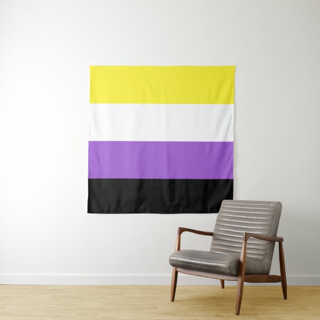 Tapete De Parede LGBT não-binária (In Situ (Horizontal))