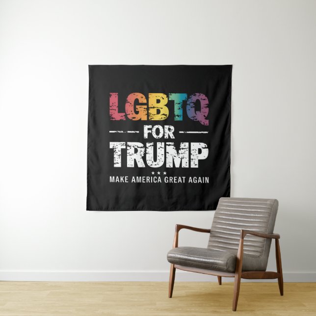 TAPETE DE PAREDE LGBTQ PARA TRUMP GAY LESBIAN PARA TRUMP 2024 (In Situ)