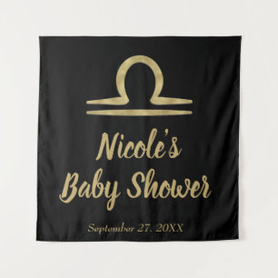 Tapete De Parede LIBRA Dourada setembro outubro Astrologia de anive