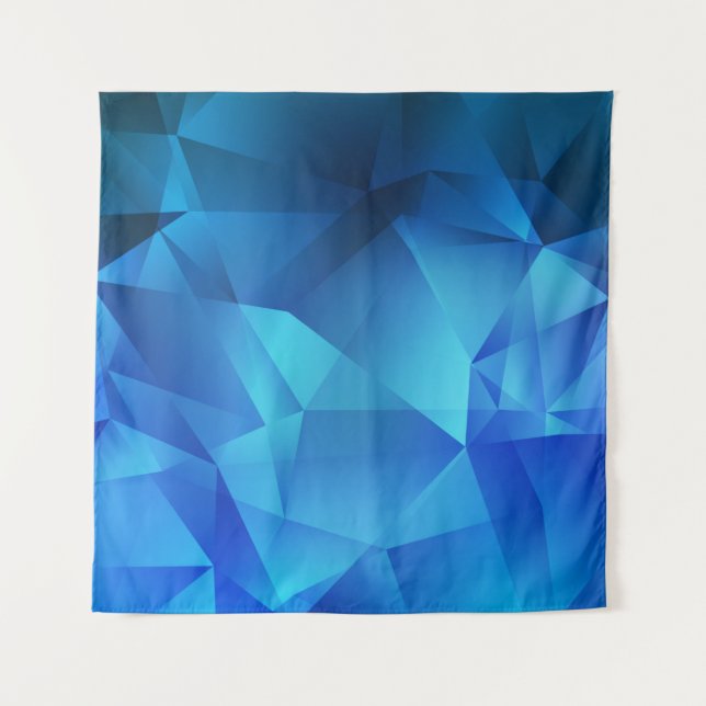 Tapete De Parede Light BLUE gradient triangles template. Creative i (Frente)