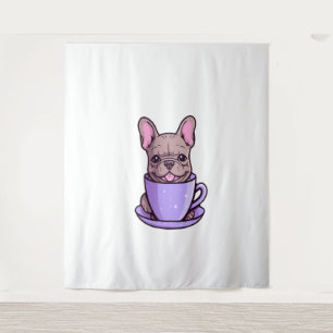 Tapete De Parede Lilac French Bulldog