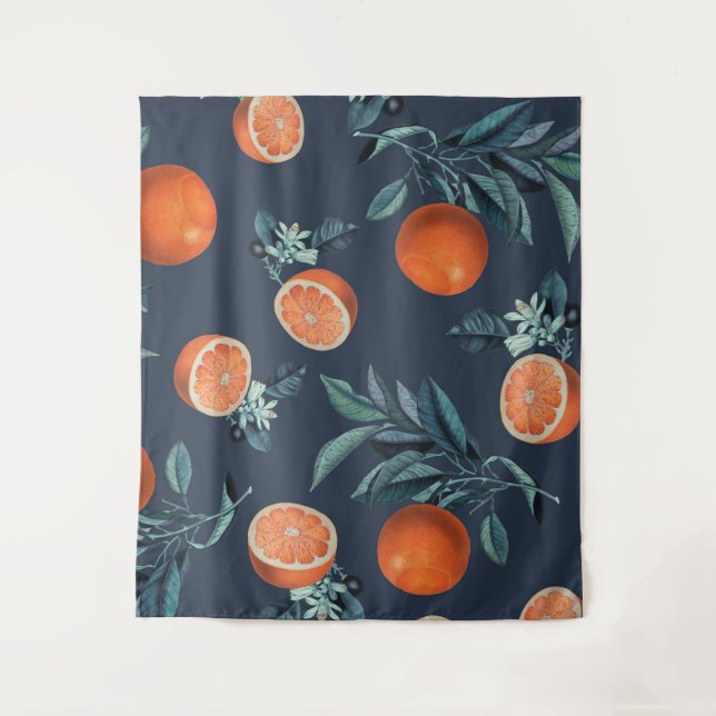 Tapete De Parede Limão e Folha Padrão VI (Frente)