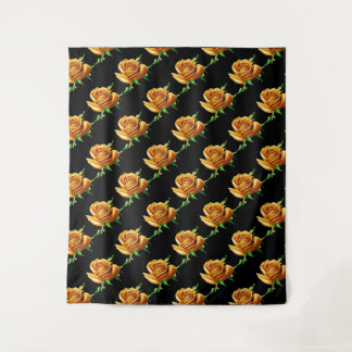 Tapete De Parede Linda flor, o Rosa ouro