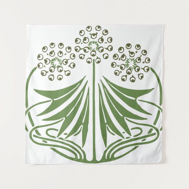 Tapete De Parede Linda ilustração de vintage. (Frente)