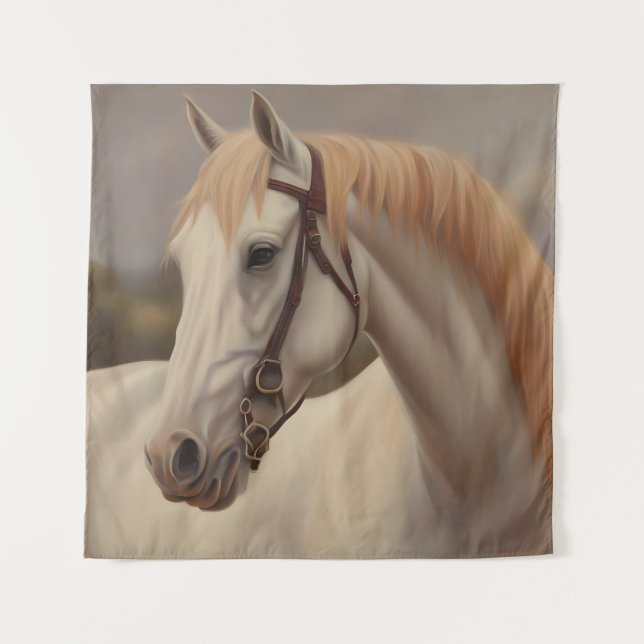 Tapete De Parede Linda pintura de cavalos (Frente)