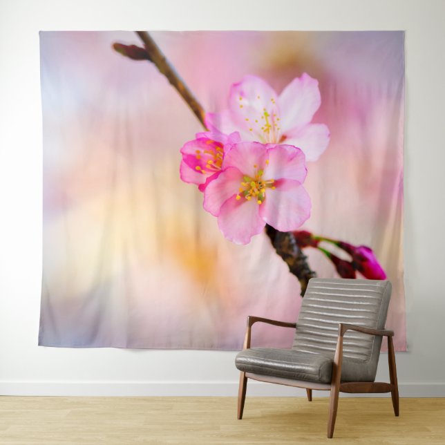 Tapete De Parede Linda Sakura Cherry Blossoms (In Situ (Horizontal))