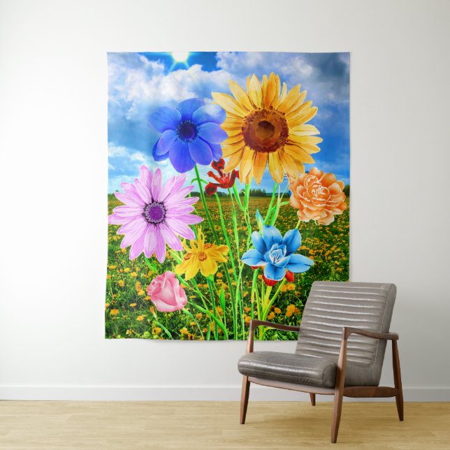 Tapete De Parede Lindas flores selvagens na natureza - Primavera (In Situ)
