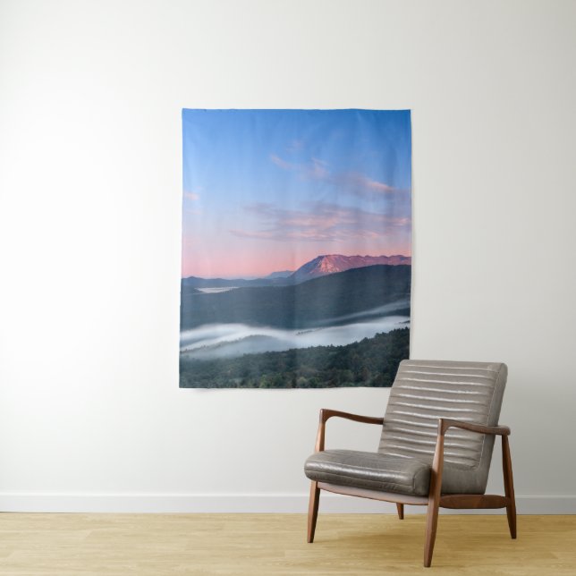 Tapete De Parede Lindo vista do sol sobre Nanos de Šilentabor (In Situ)