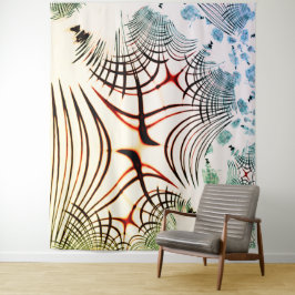 Tapete De Parede Linhas cruzadas de cores variadas em fundo claro