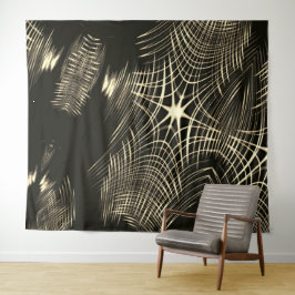 Tapete De Parede Linhas khaki cruzadas que são repetidas na onda