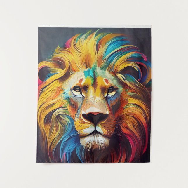 Tapete De Parede Lion Animal Discovery Adventure Planet Nature (Frente)