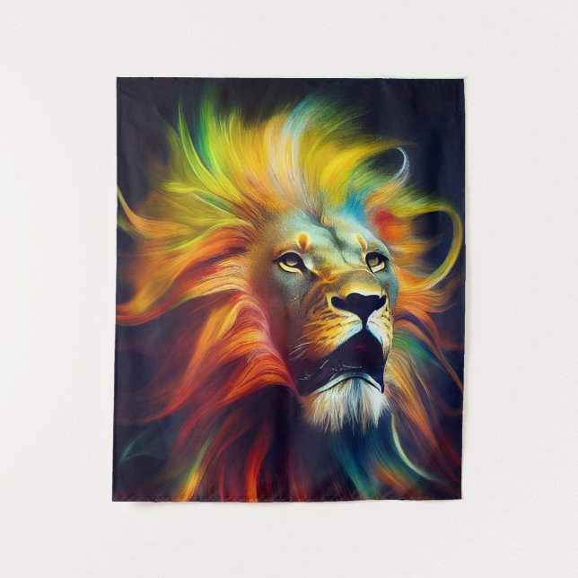 Tapete De Parede Lion Animal Discovery Adventure Planet Nature (Frente)