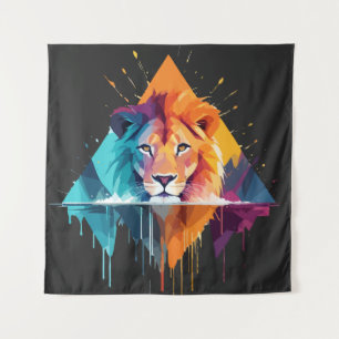 Tapete De Parede Lion Willife Animal Nature Outdoor Watercolor