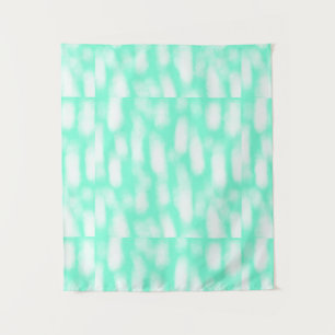 Tapete De Parede Listras abstratas de aquarela branca verde pastel