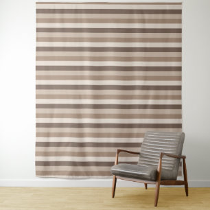Tapete De Parede Listras de Tons Terrosos Neutros Design de Padrão