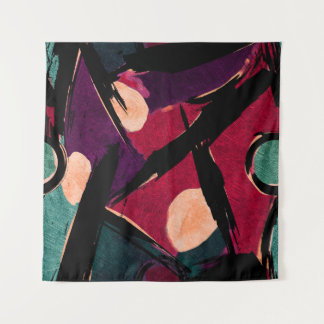 Tapete De Parede Listras do arco-íris: Textura acrílica Abstrato