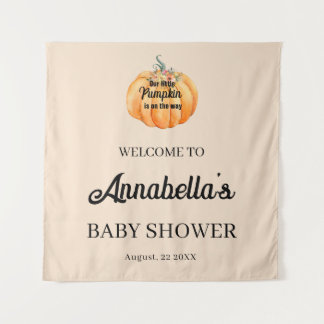 Tapete De Parede Little Pumpkin Welcome Baby Shower