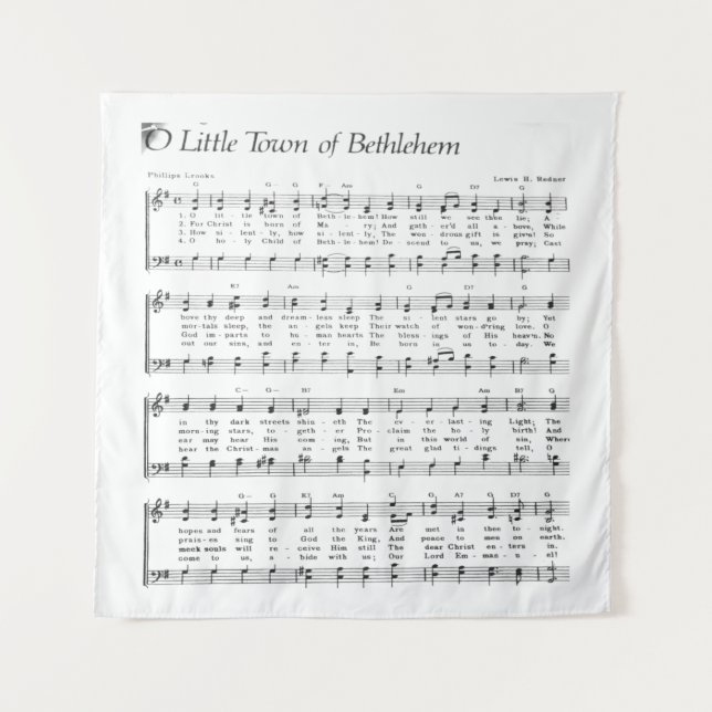Tapete De Parede Little Town Bethlehem Christmas Carol (Frente)