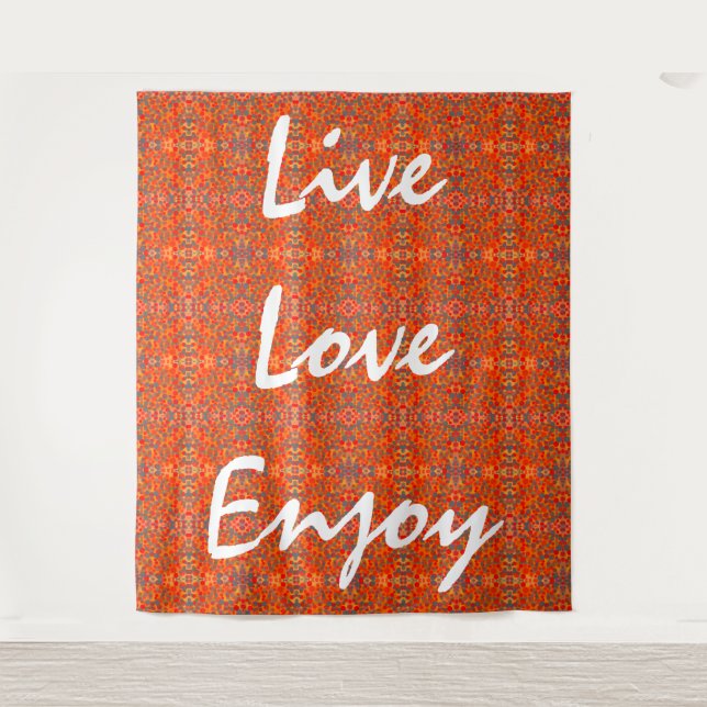 Tapete De Parede live love enjoy (Frente)