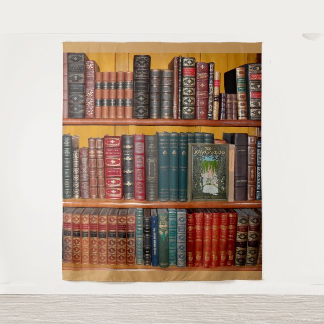 Tapete De Parede livraria da biblioteca de livros (Frente)